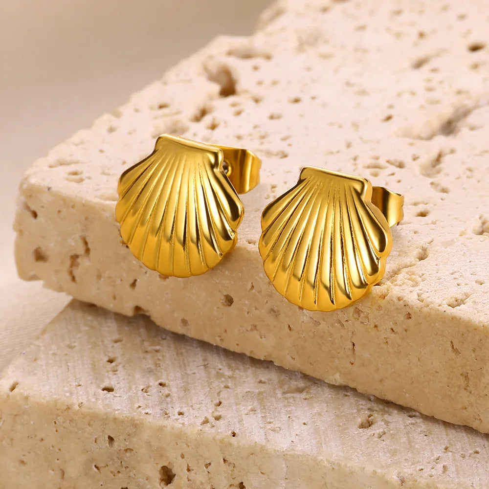 Belle Drop Gold Earrings - London Lake
