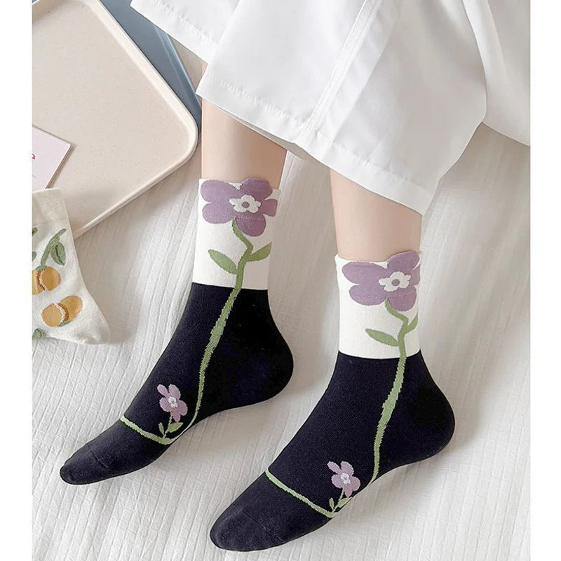 Blush Bloom 5-Pair Sock Bundle - London Lake