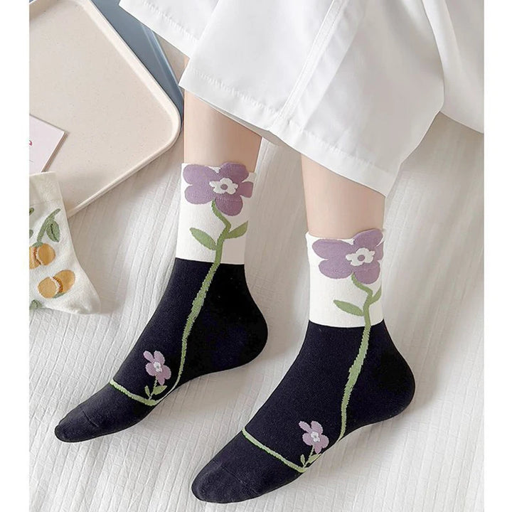Blush Bloom 5-Pair Sock Bundle - London Lake
