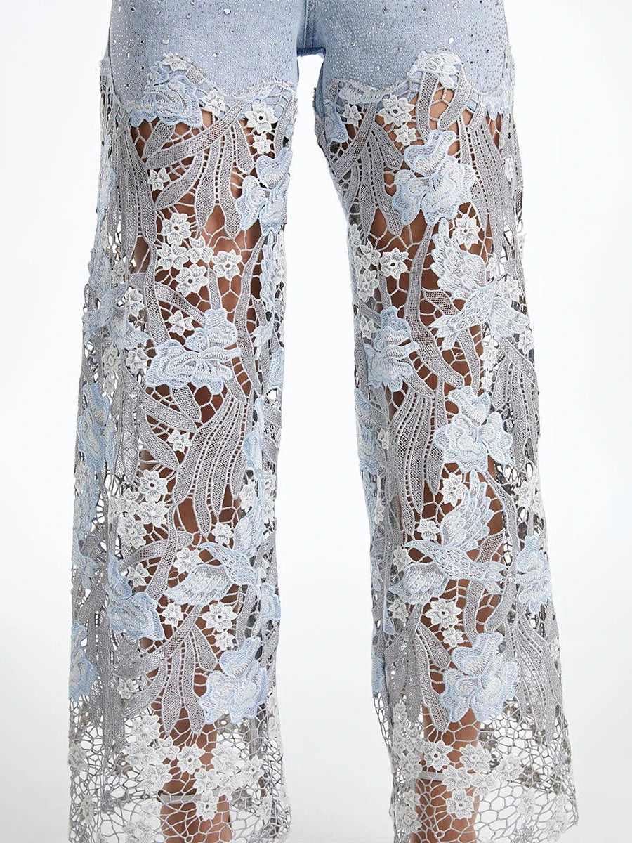 Cambria Embroidery Jeans - London Lake