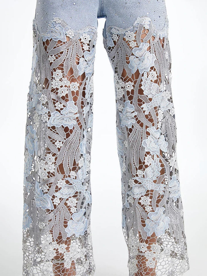 Cambria Embroidery Jeans - London Lake