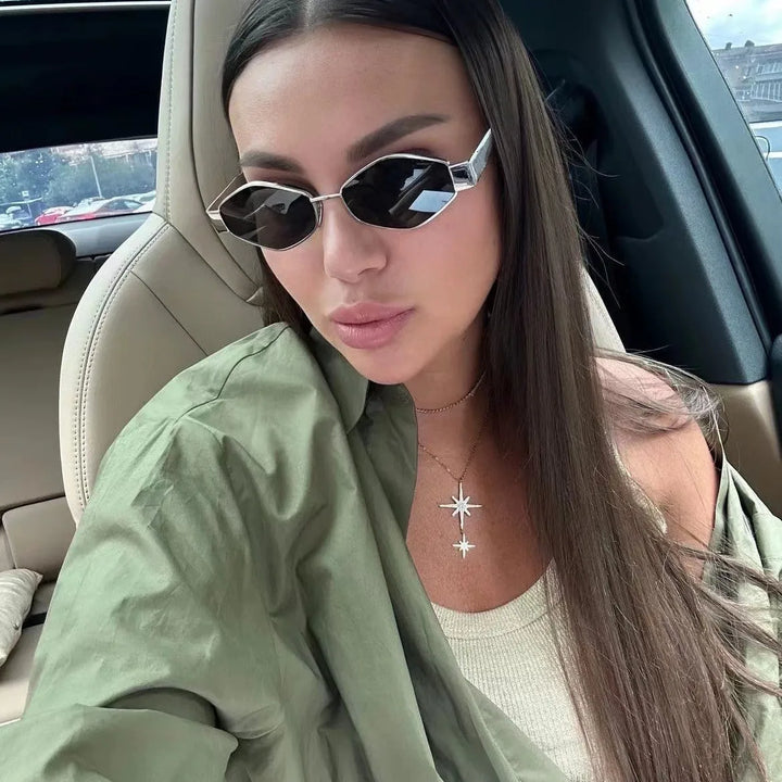 Mandy Hex Sunglasses - London Lake