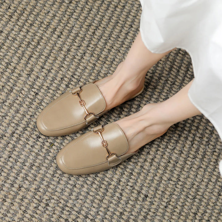 Genuine Leather Mules - London Lake