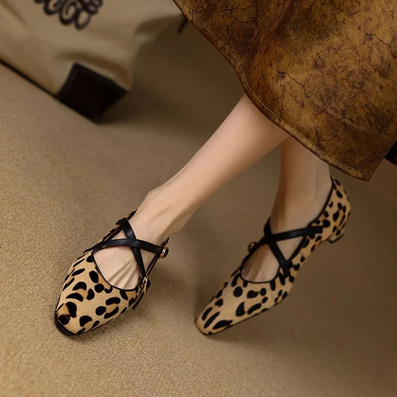 Leona Leather Mary Janes - London Lake