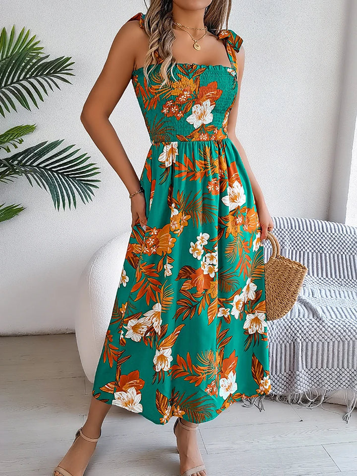 Laurie Floral Midi Dress - London Lake