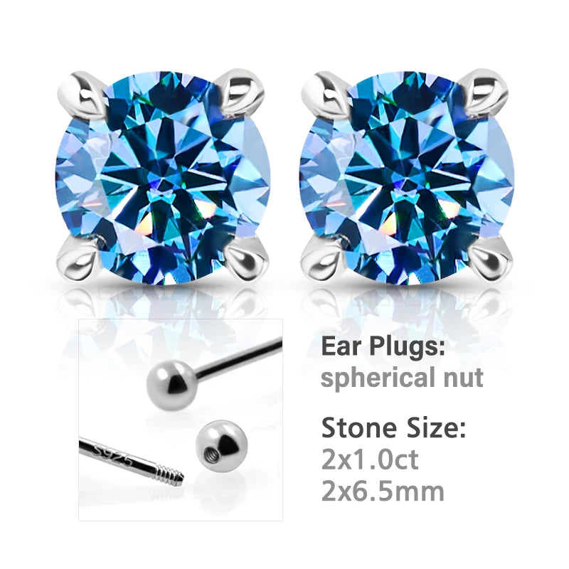 Celeste Moissanite Earrings - London Lake