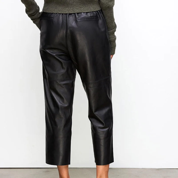 Sloane Leather Pants - London Lake