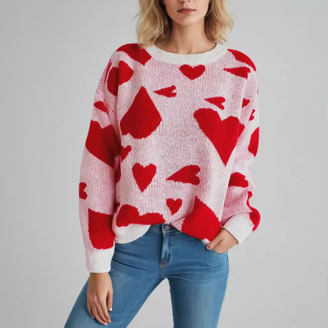 Sweetheart Knit Sweater - London Lake