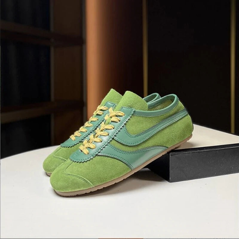 Strada Leather Sneakers - London Lake