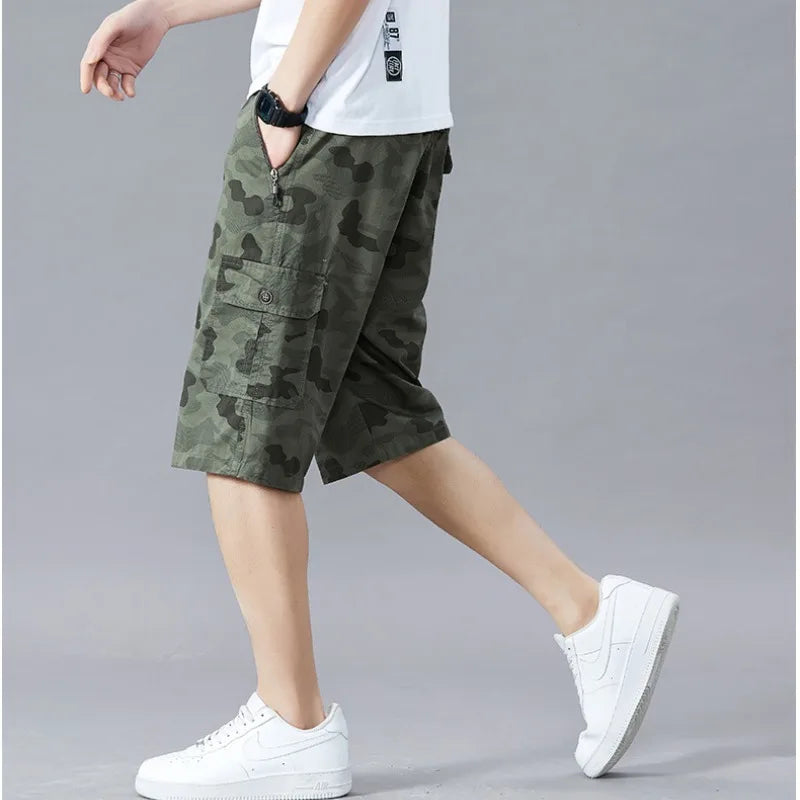 Branford Camo Cargo Shorts - London Lake