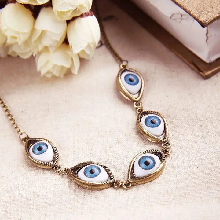 Isadora Eye Necklace - London Lake