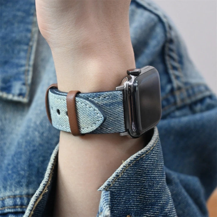 Denim Apple Watch Band - London Lake