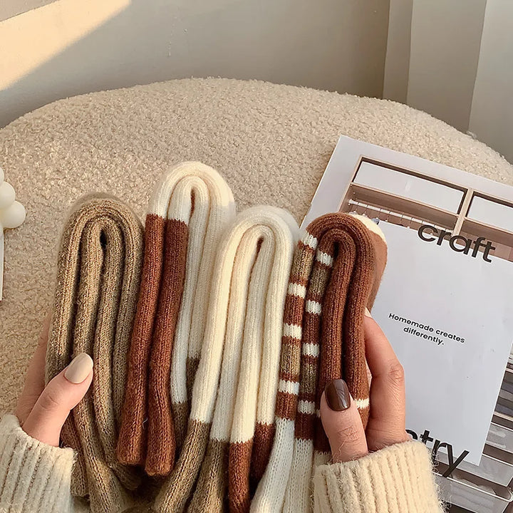 Harvest Ribbon Knit Socks (All 4 Styles per Order) - London Lake