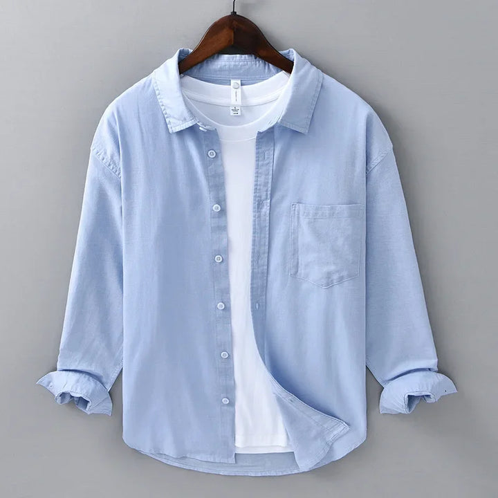 Bayside Linen Shirt - London Lake