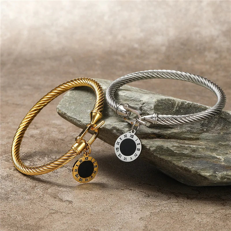 Roma Cable Buckle Bracelet - London Lake