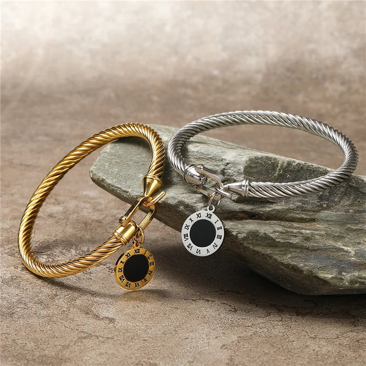 Roma Cable Buckle Bracelet - London Lake