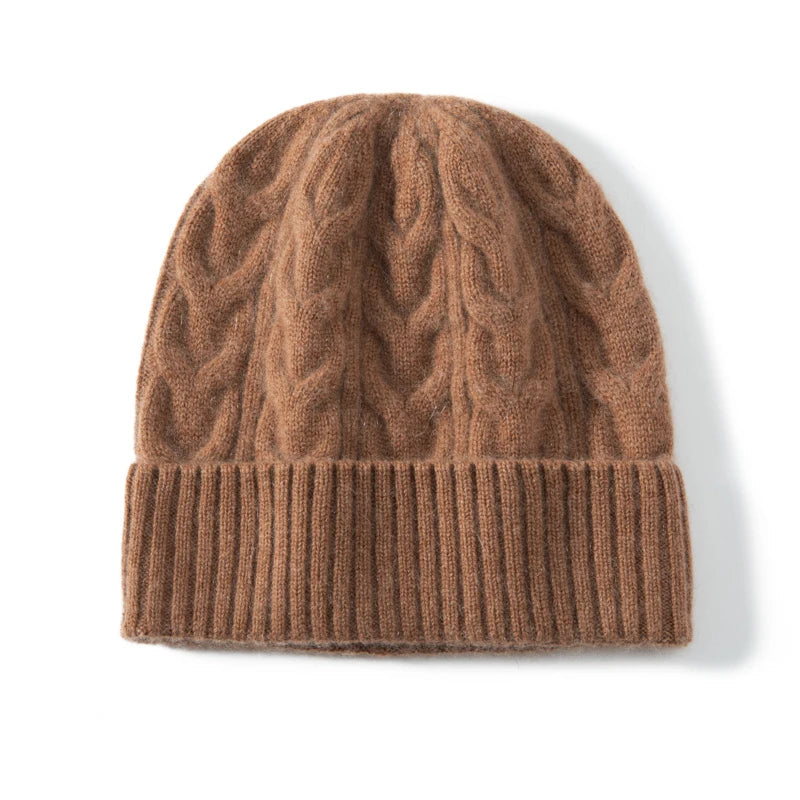 Norwood Cable Wool Beanie - London Lake