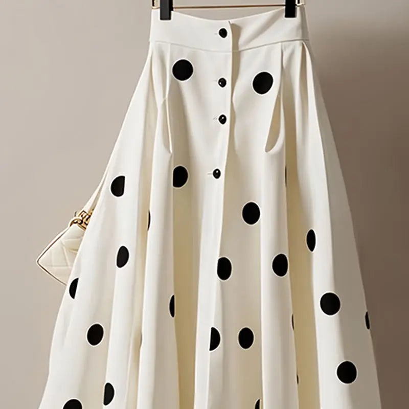 Monet Polka Dot Skirt - London Lake