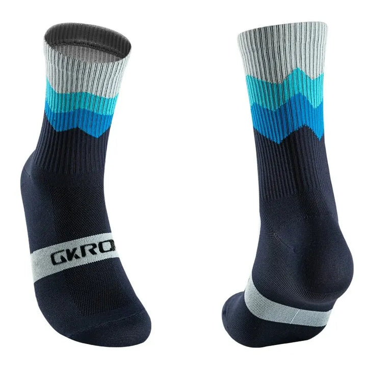 GKRO Cycling Crew Socks - London Lake