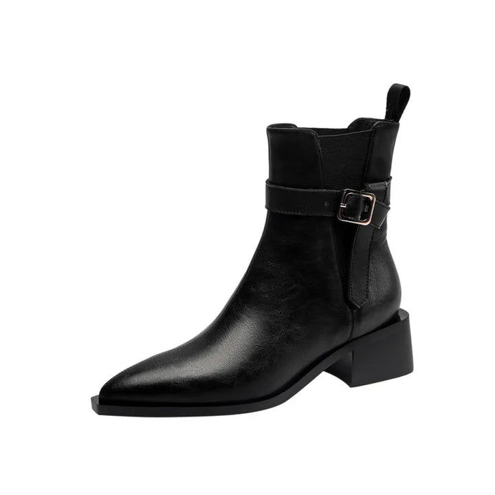 Mayfair Leather Ankle Boots - London Lake