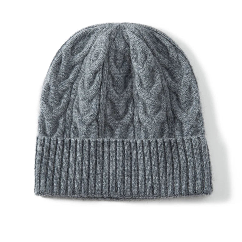 Norwood Cable Wool Beanie - London Lake