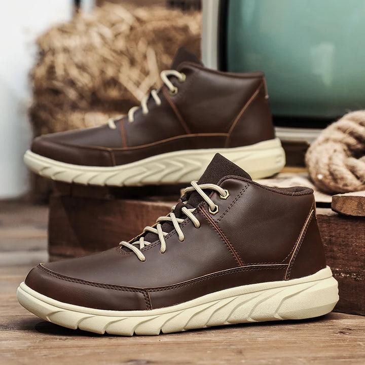 Hudson Leather Sneakers - London Lake