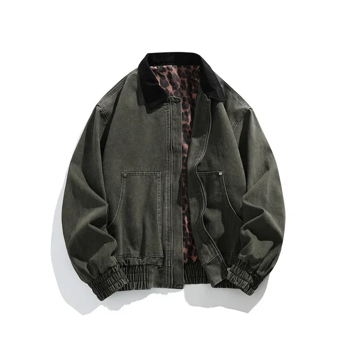 Hampton Denim Bomber Jacket - London Lake