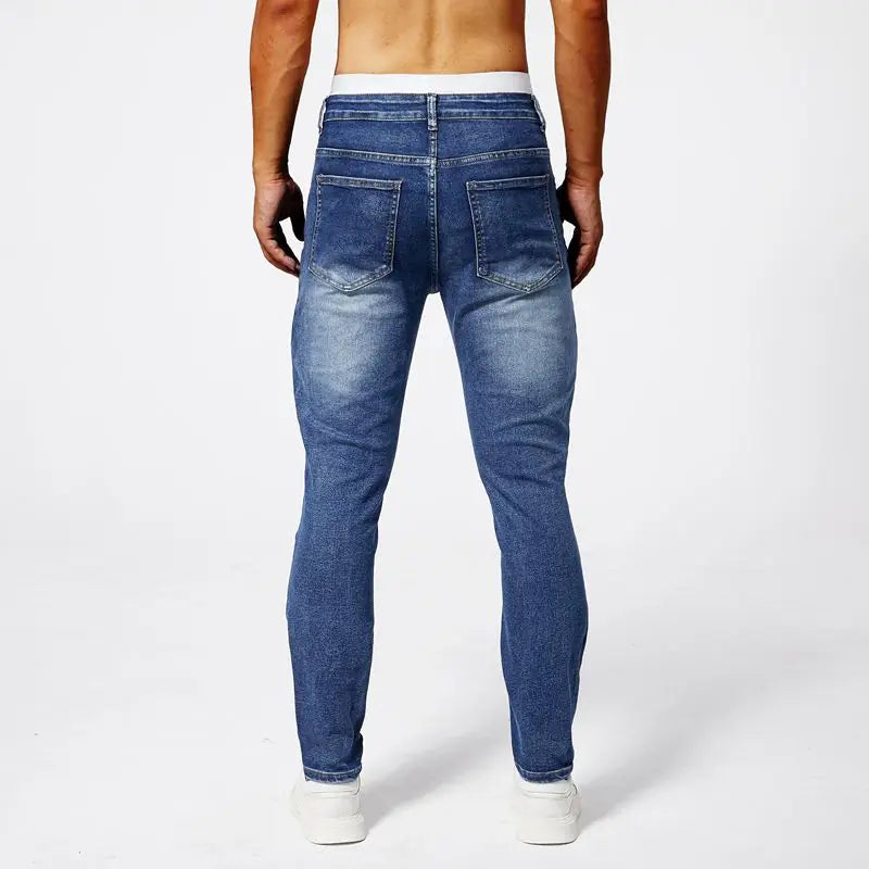 Urban Stitch Distressed Skinny Jeans - London Lake