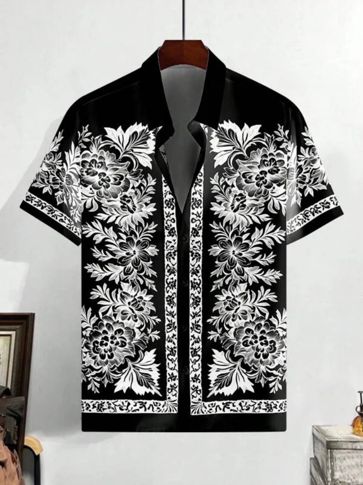 Floral Motif Shirt - London Lake