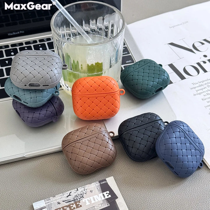 Silcone Woven AirPods Case - London Lake