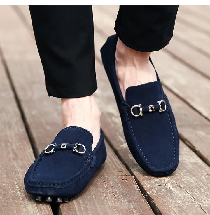 Monaco Suede Loafers - London Lake
