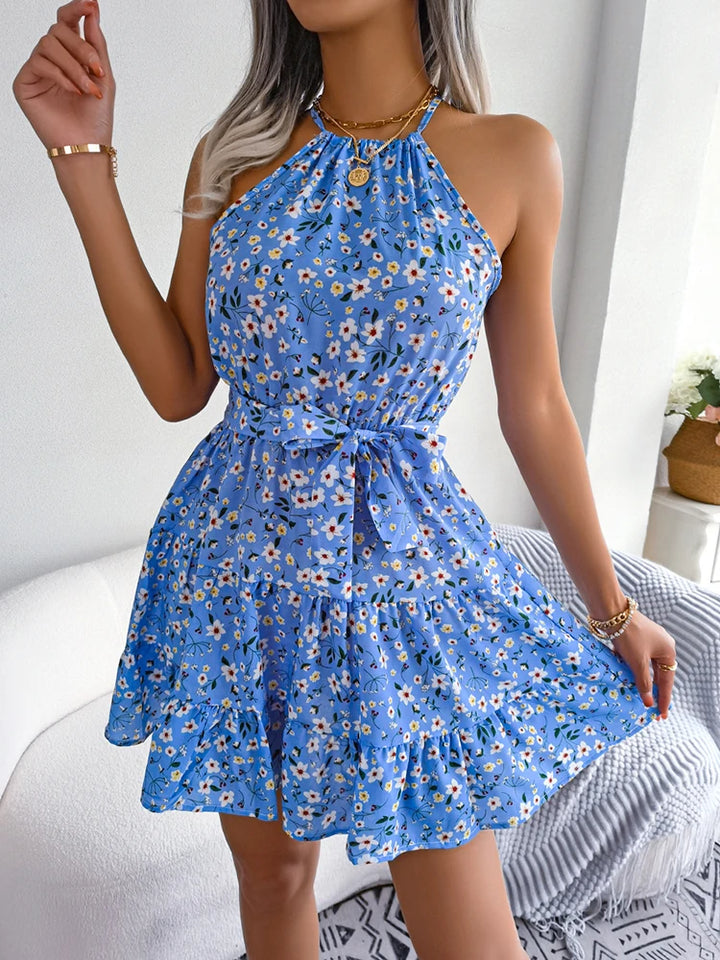 Vivienne Bloom Dress - London Lake