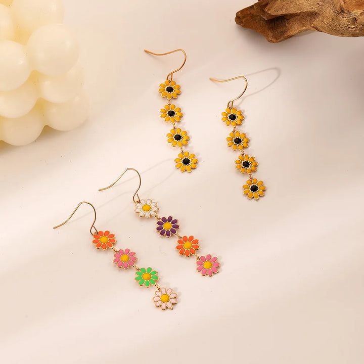 Daisy Cascade Earrings - London Lake