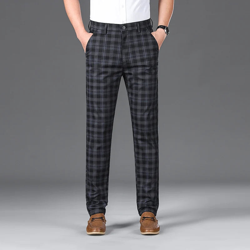 Clubhouse Plaid Trousers - London Lake