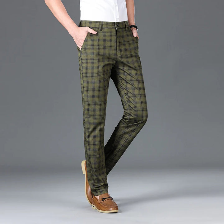 Clubhouse Plaid Trousers - London Lake