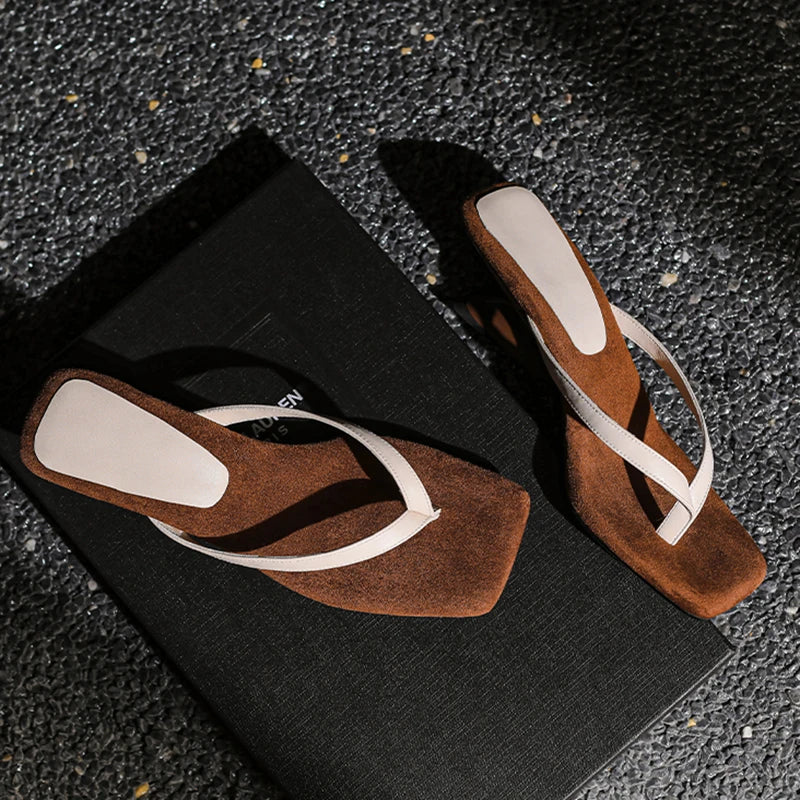 Laurel Wedge Sandals - London Lake