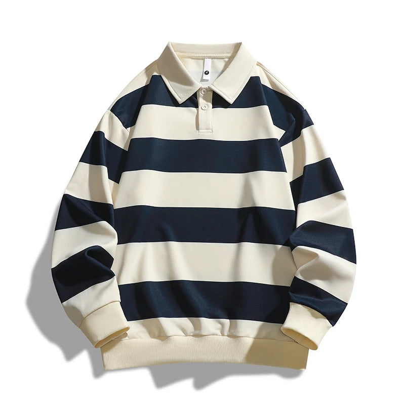 Eastwood Stripe Polo - London Lake