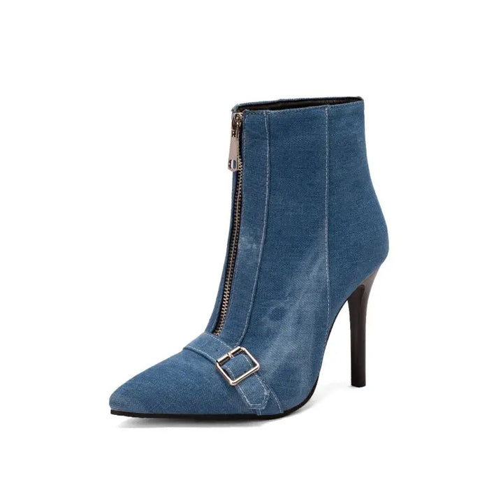 Denim Allure Boots - London Lake