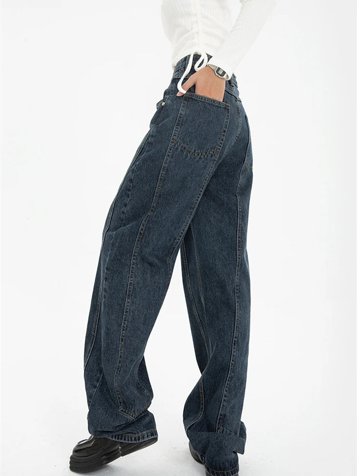 Celeste Wide-Leg Baggy Jeans - London Lake