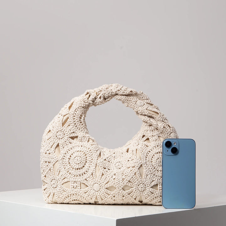 Amalfi Crochet Handbag - London Lake