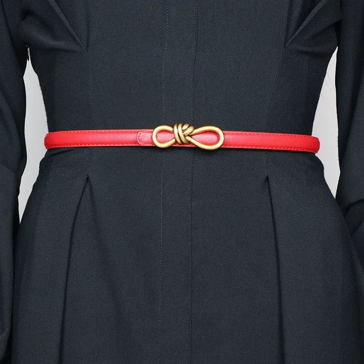 Arcadia Knot Leather Belt - London Lake