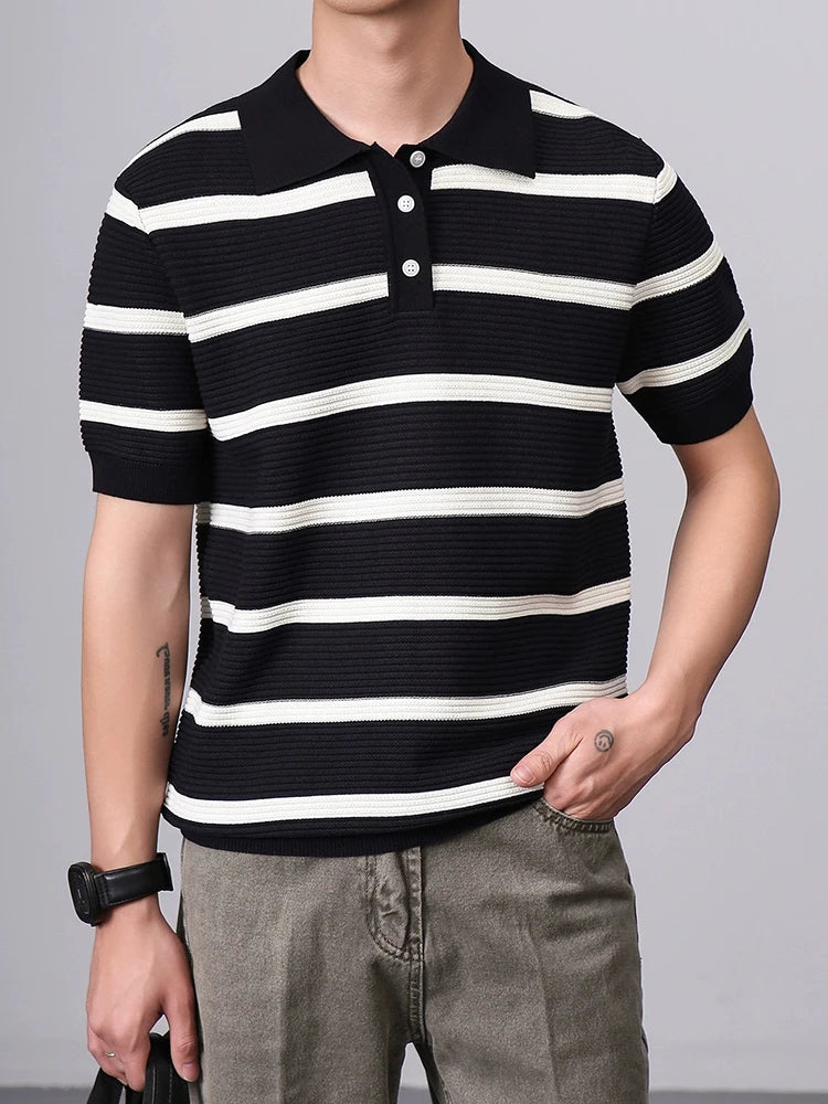 Portside Knit Polo - London Lake
