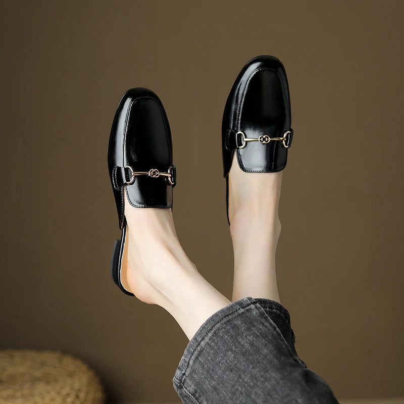 Genuine Leather Mules - London Lake