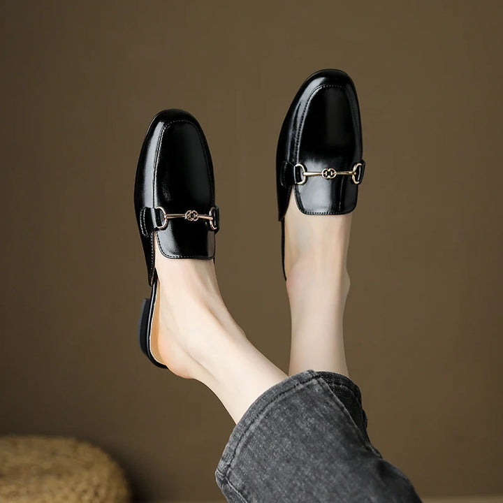 Genuine Leather Mules - London Lake