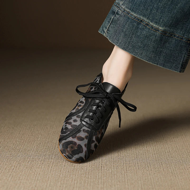 Leopard Mesh Sneakers - London Lake