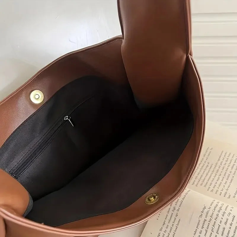 Elise Leather Shoulder Bag - London Lake