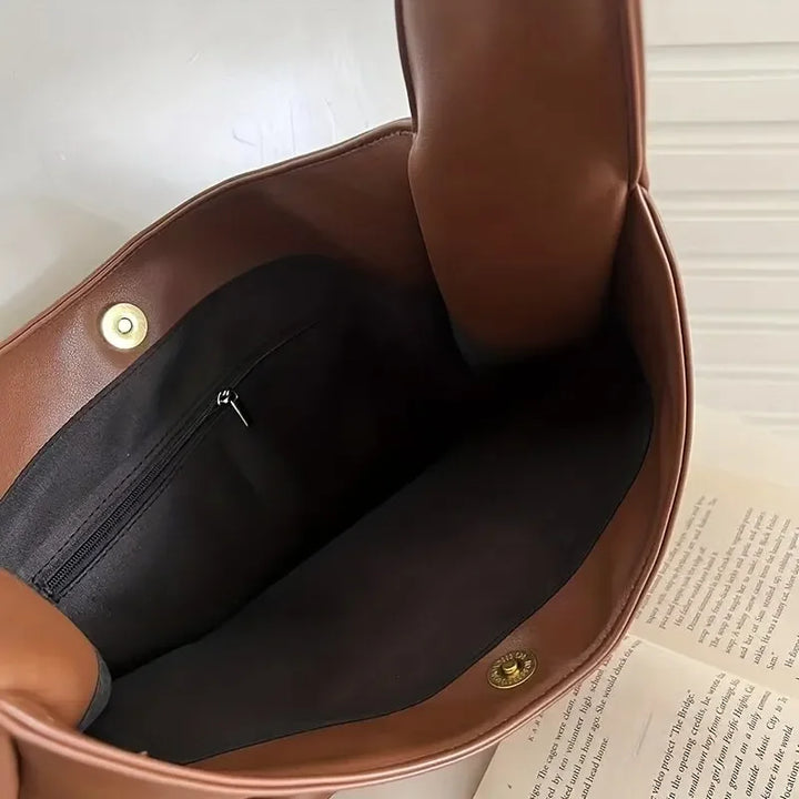 Elise Leather Shoulder Bag - London Lake