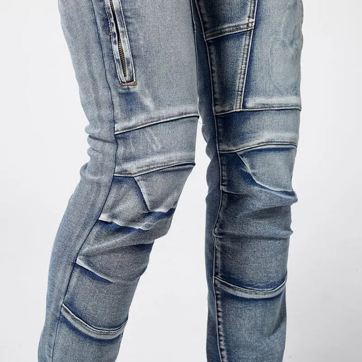Urban Stitch Distressed Skinny Jeans - London Lake