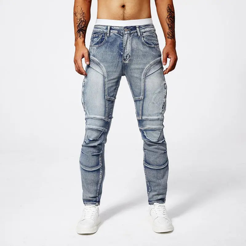 Urban Stitch Distressed Skinny Jeans - London Lake
