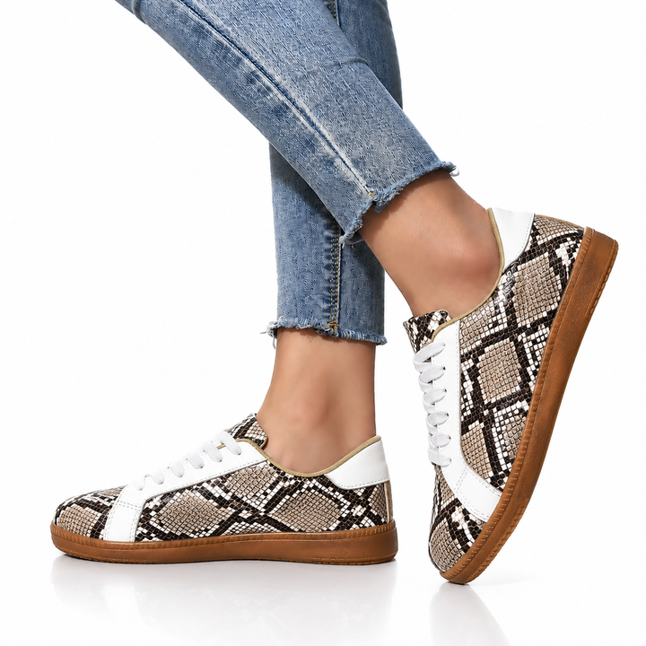 Mila Snakeskin Sneakers